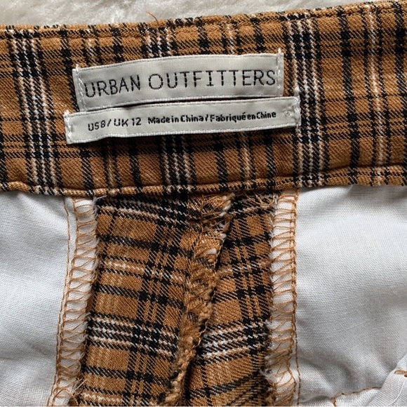 URBAN Outfitters High Waisted Plaid Pants Size 8 - Picture 5 of 5